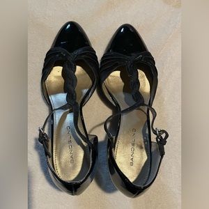 Black Bandolino Heels Size 8.5 M, gently worn, ma made upper.